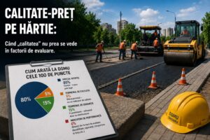 Calitate-preț pe hârtie: cum evaluează DGMU ofertele pentru lucrări publice