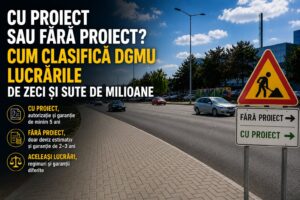Cu proiect sau fără proiect? Cum clasifică DGMU lucrările de zeci și sute de milioane lei